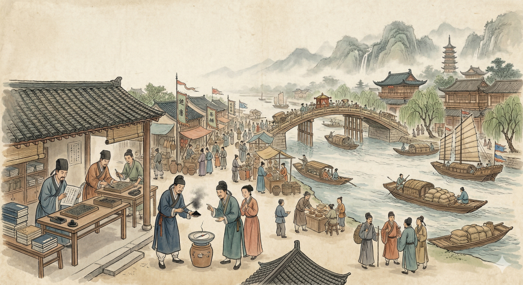 Une Chine innovante et prospère : Song, Yuan et Ming