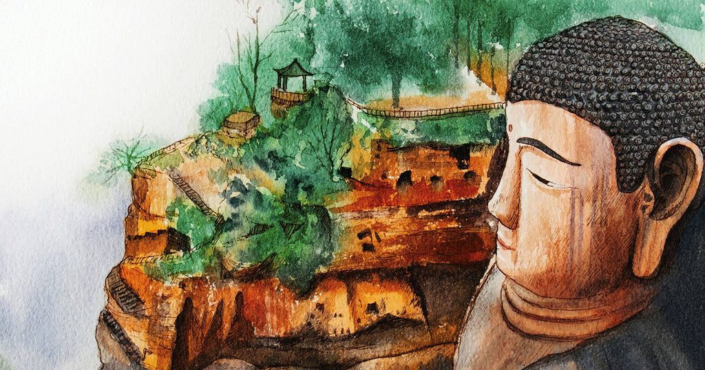 Dessin-du-grand-Bouddha-de-Leshan