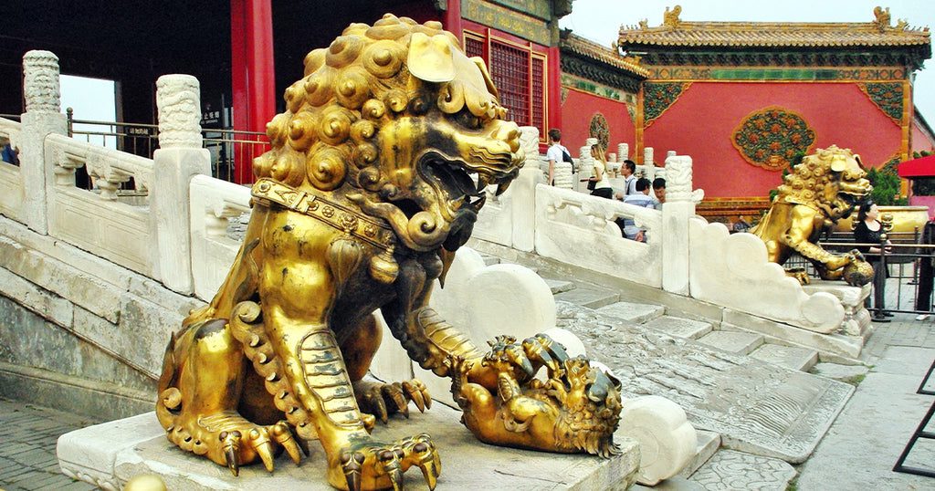 Lions-chinois-entré-temple