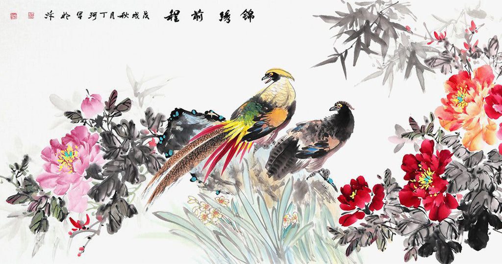 Oiseaux et fleurs chinoises