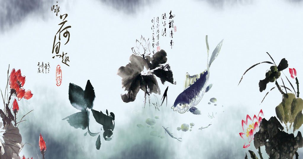 Carpe-koi-peinture-chinoise