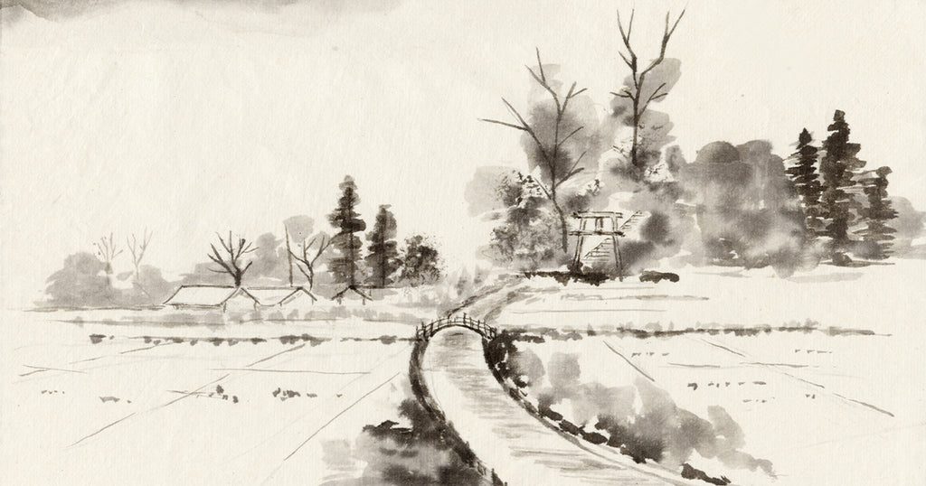 Peinture-chinoise-rizière